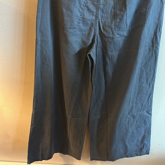 Double Zero Pleated High Rise Wide Leg Pants Black Pockets Womens Size Large - Picture 9 of 11